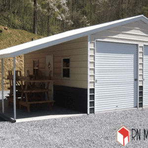 Metal Garage 20x26x10 With 12x26x7 Lean To